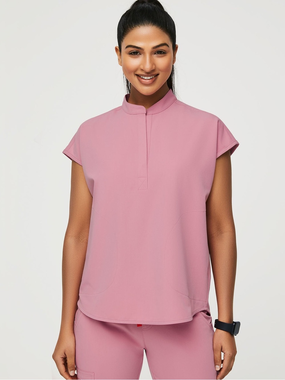 Figs Women's Chalk Pink Rafaela Top XS and Zamora Jogger Pants S